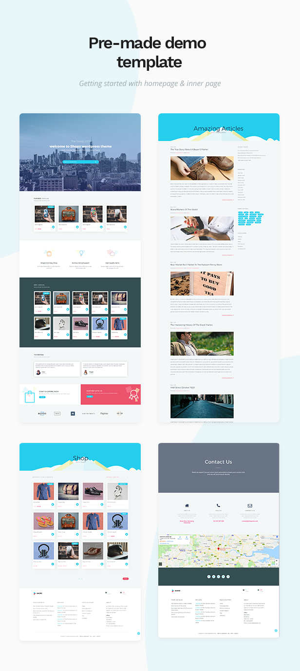 Shopz - eCommerce WordPress Theme - 1